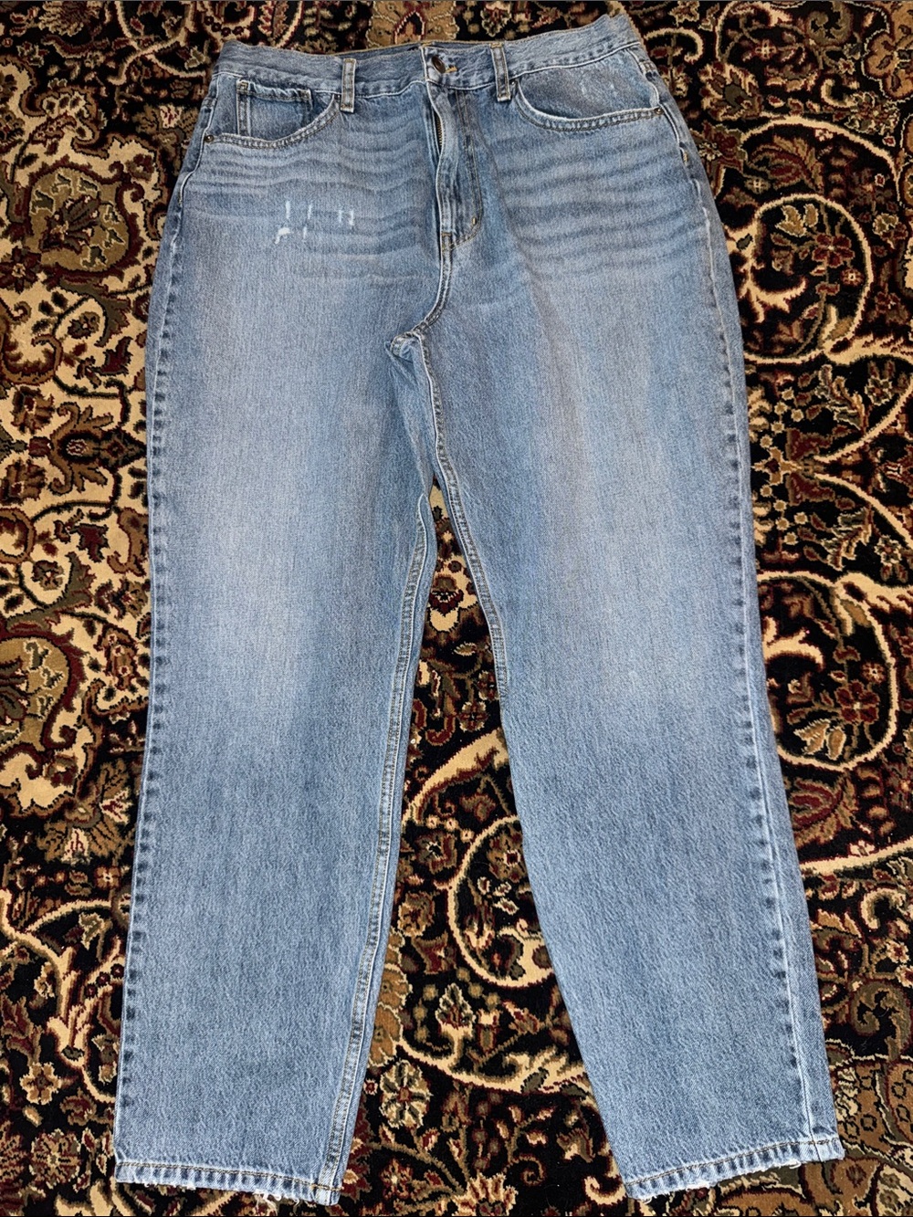 Fashion Nova Classic Light Wash Straight-Leg/mom Jeans